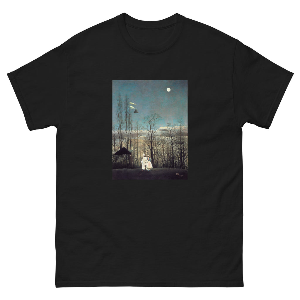 Black T-shirt Henri Rousseau Carnival Evening Famous Painting Essential