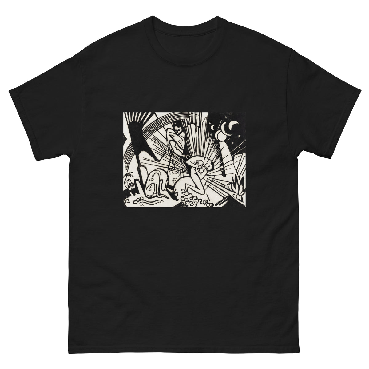 Black T-shirt Reconciliation Print Essential