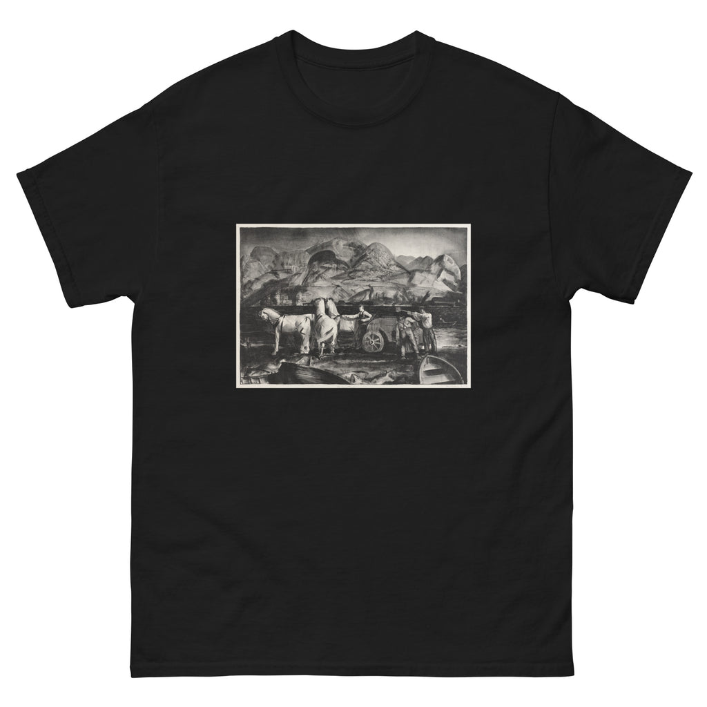 Black T-shirt The Sand Team Print Essential