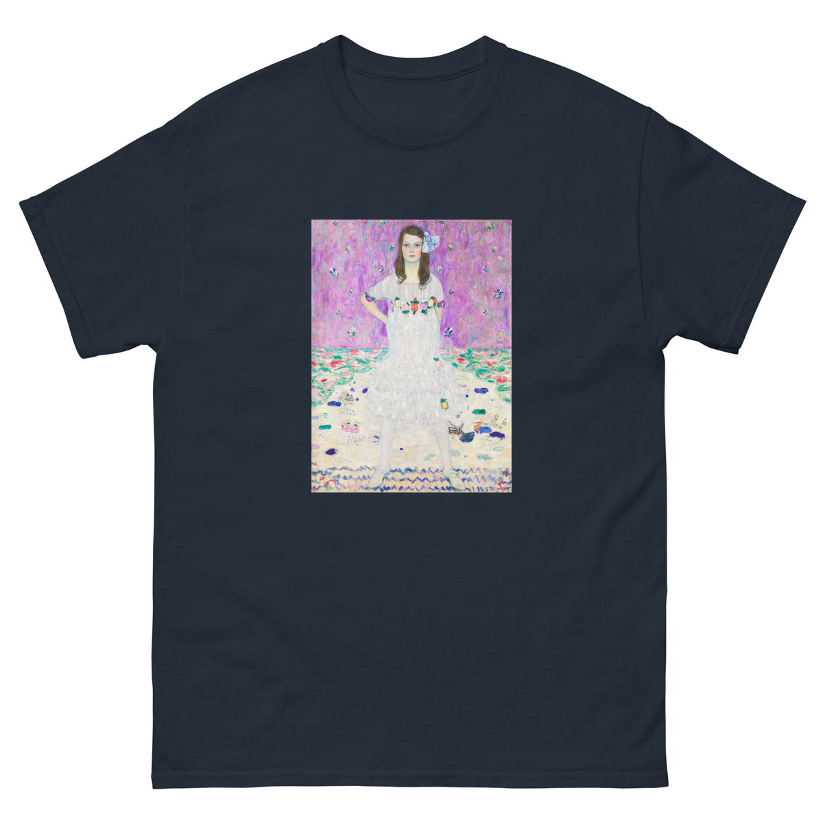 Navy T-shirt Gustav Klimt S Mada Primavesi Famous Artwork Essential