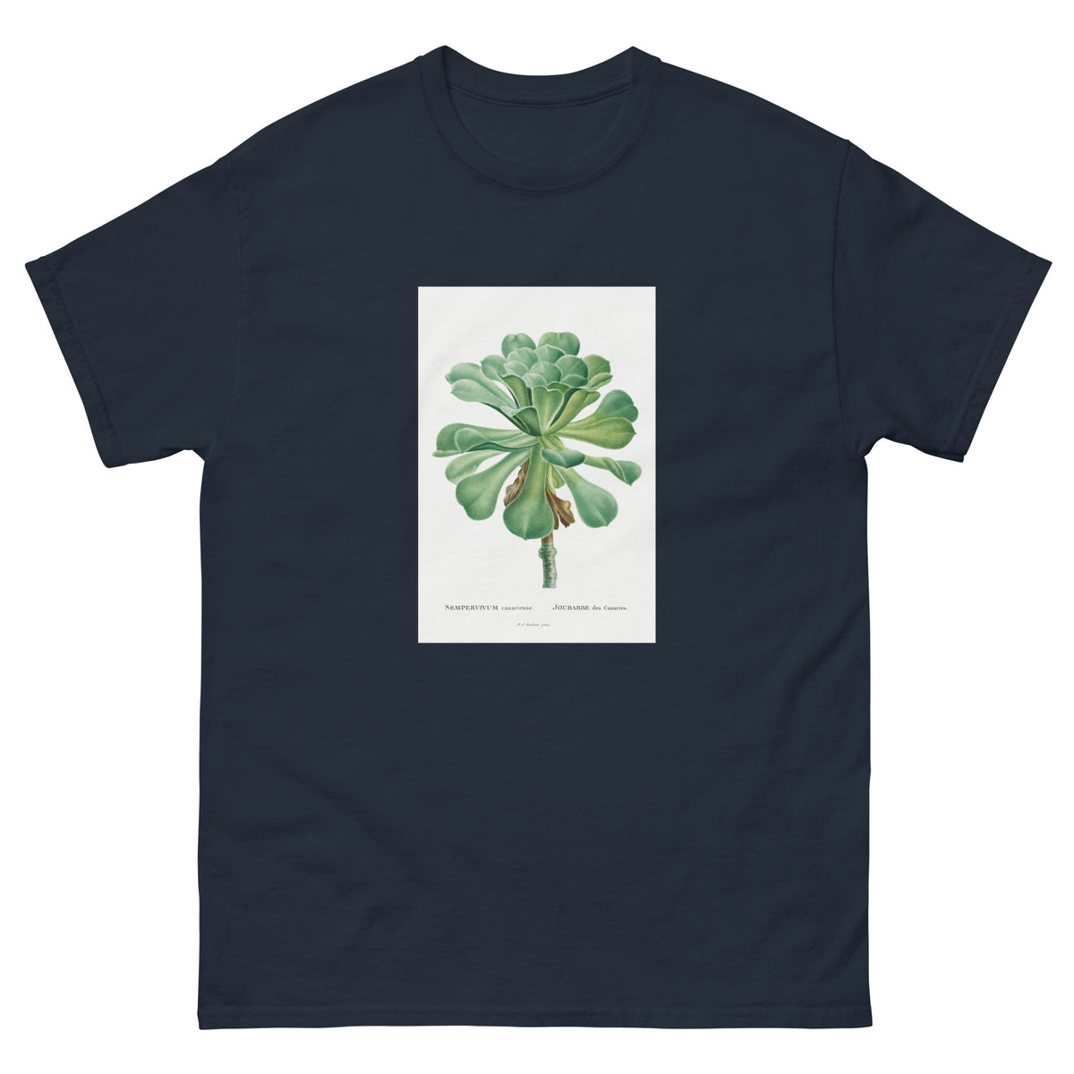 Navy T-shirt Sempervivum Canariense Image Essential