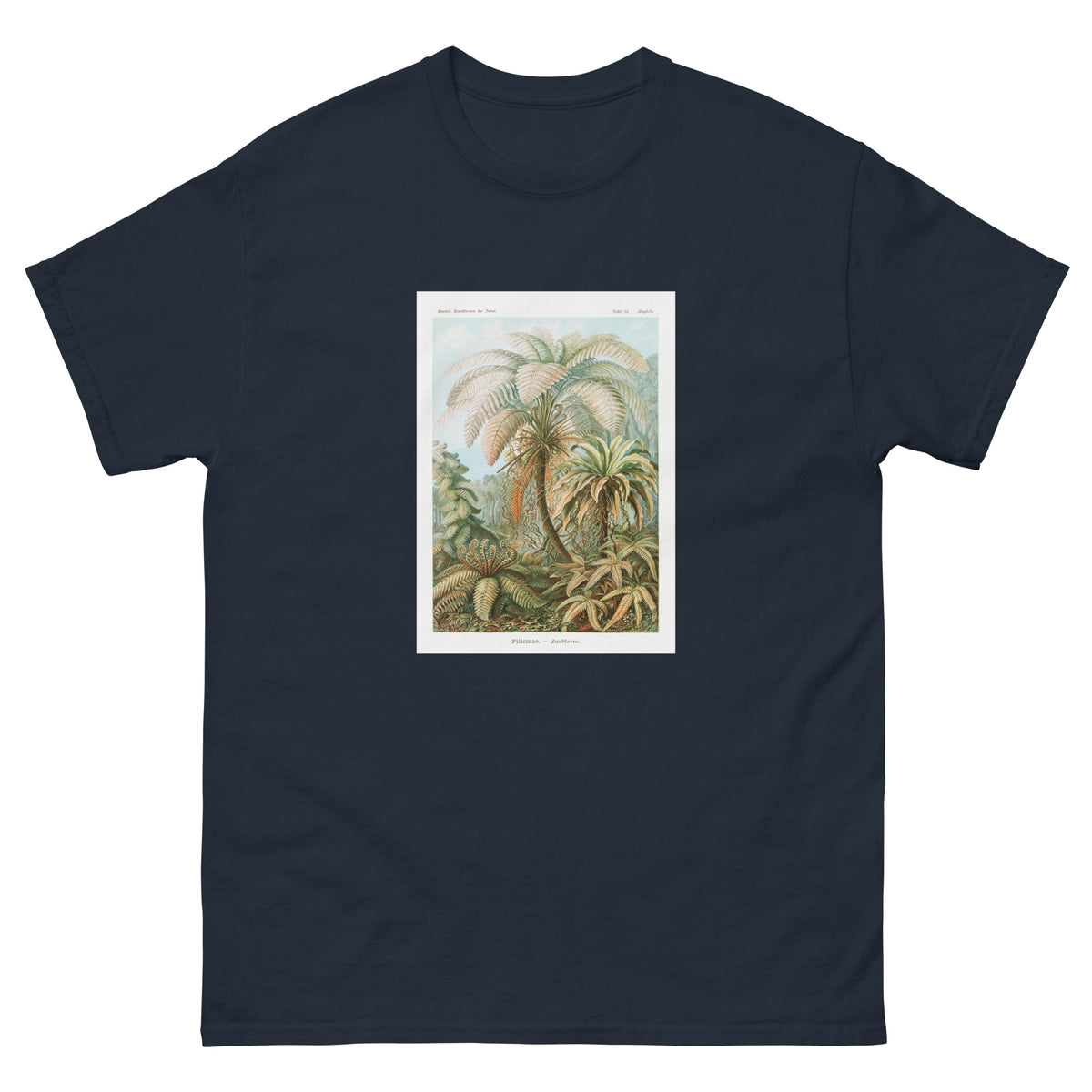 Navy T-shirt Filicinae Laubfarne Essential