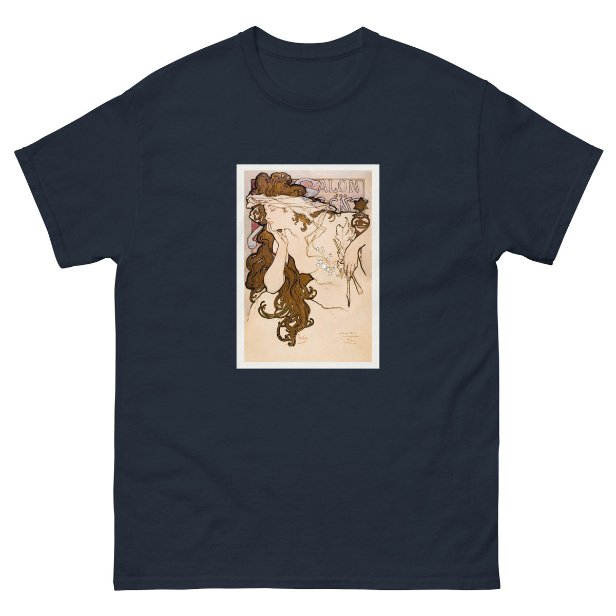 Navy T-shirt Salon Des Cent Poster Essential