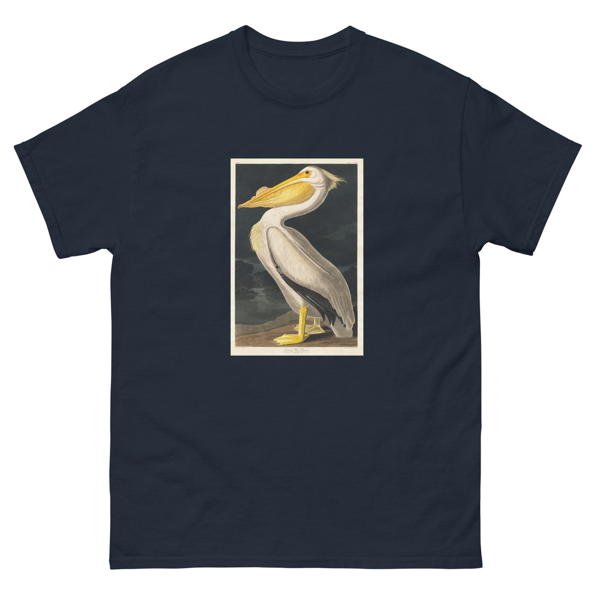 Navy T-shirt American White Pelican Essential