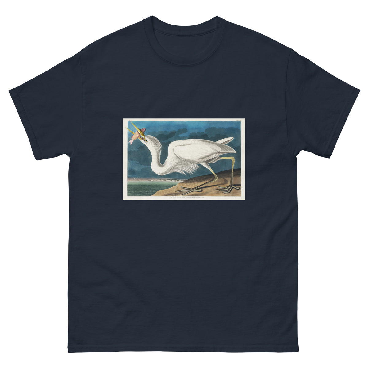 Navy T-shirt Great White Heron Essential