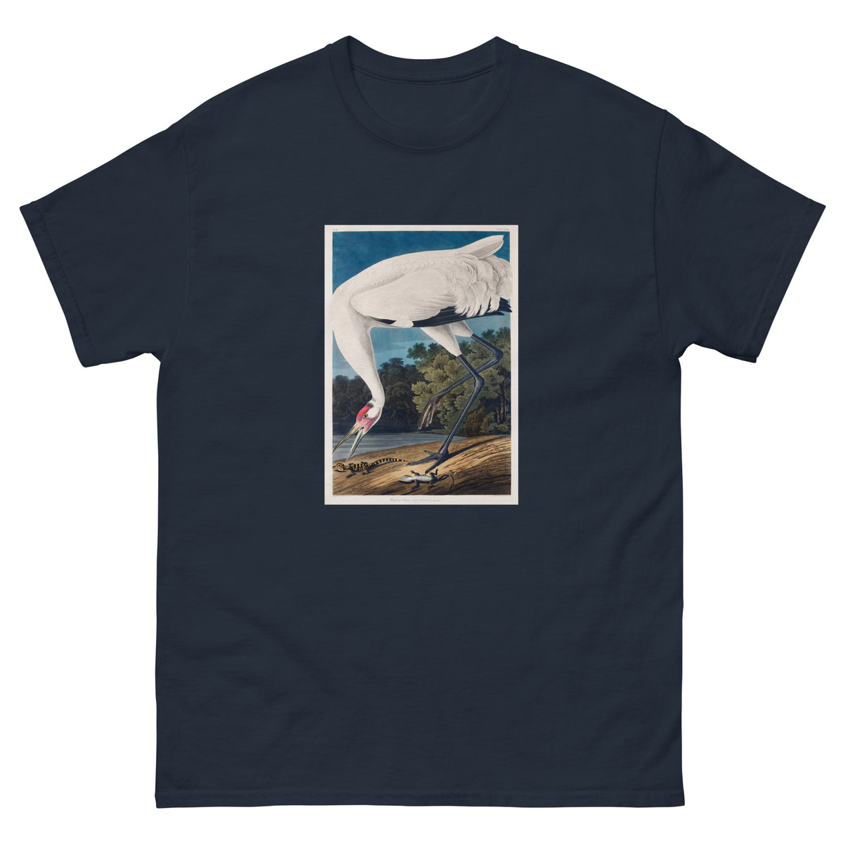 Navy T-shirt Hooping Crane Essential