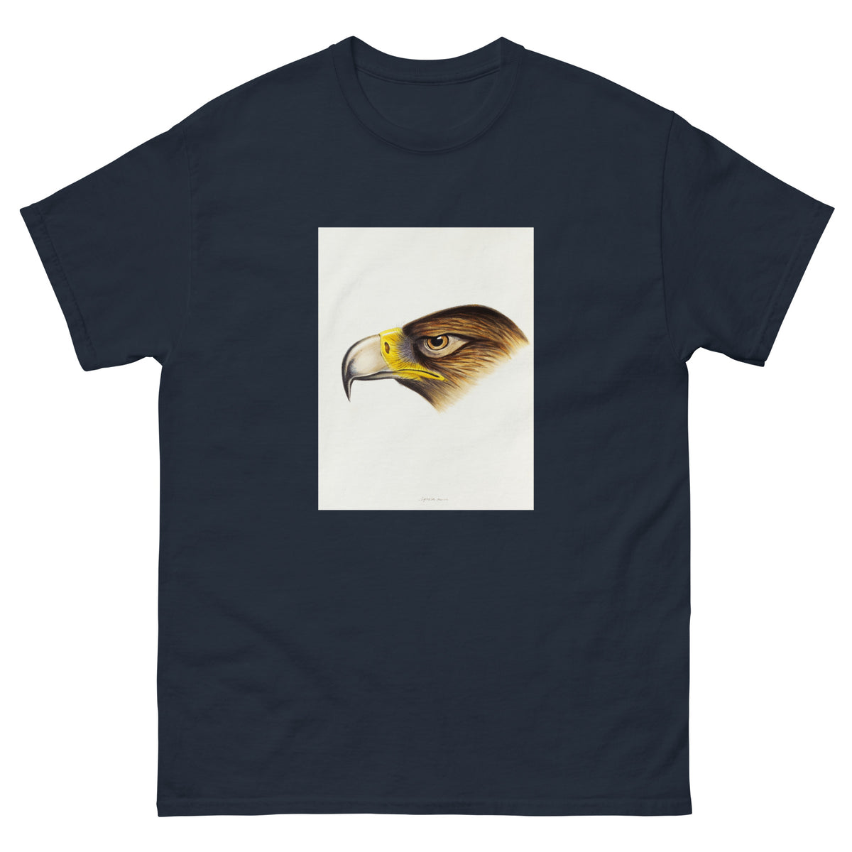 Navy T-shirt Wedge-Tailed Eagle Aquila Fucosa Illustrated Essential