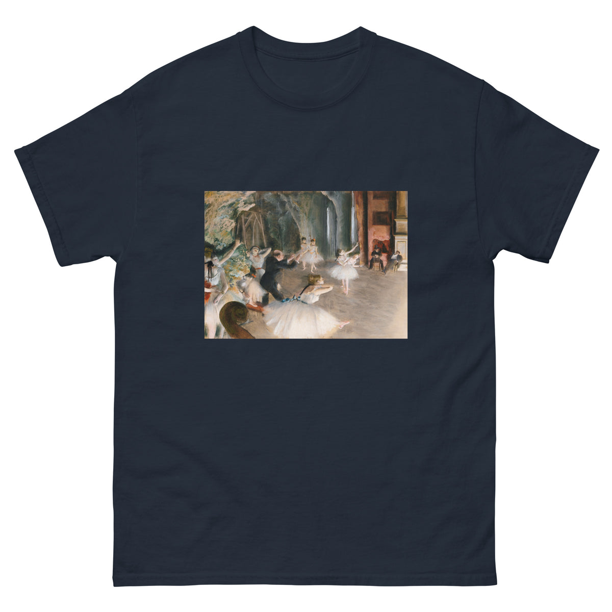 Navy T-shirt The Rehearsal Onstage Painting In High Resolution Essential