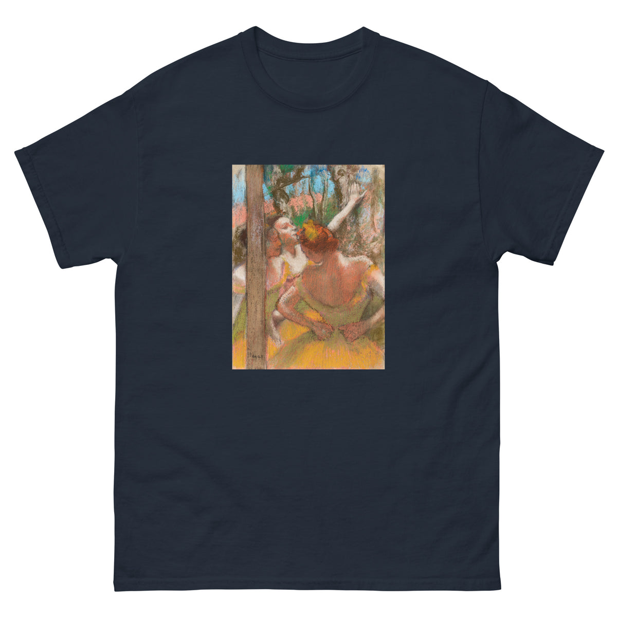 Navy T-shirt Dancers Painting In High Resolution Essential