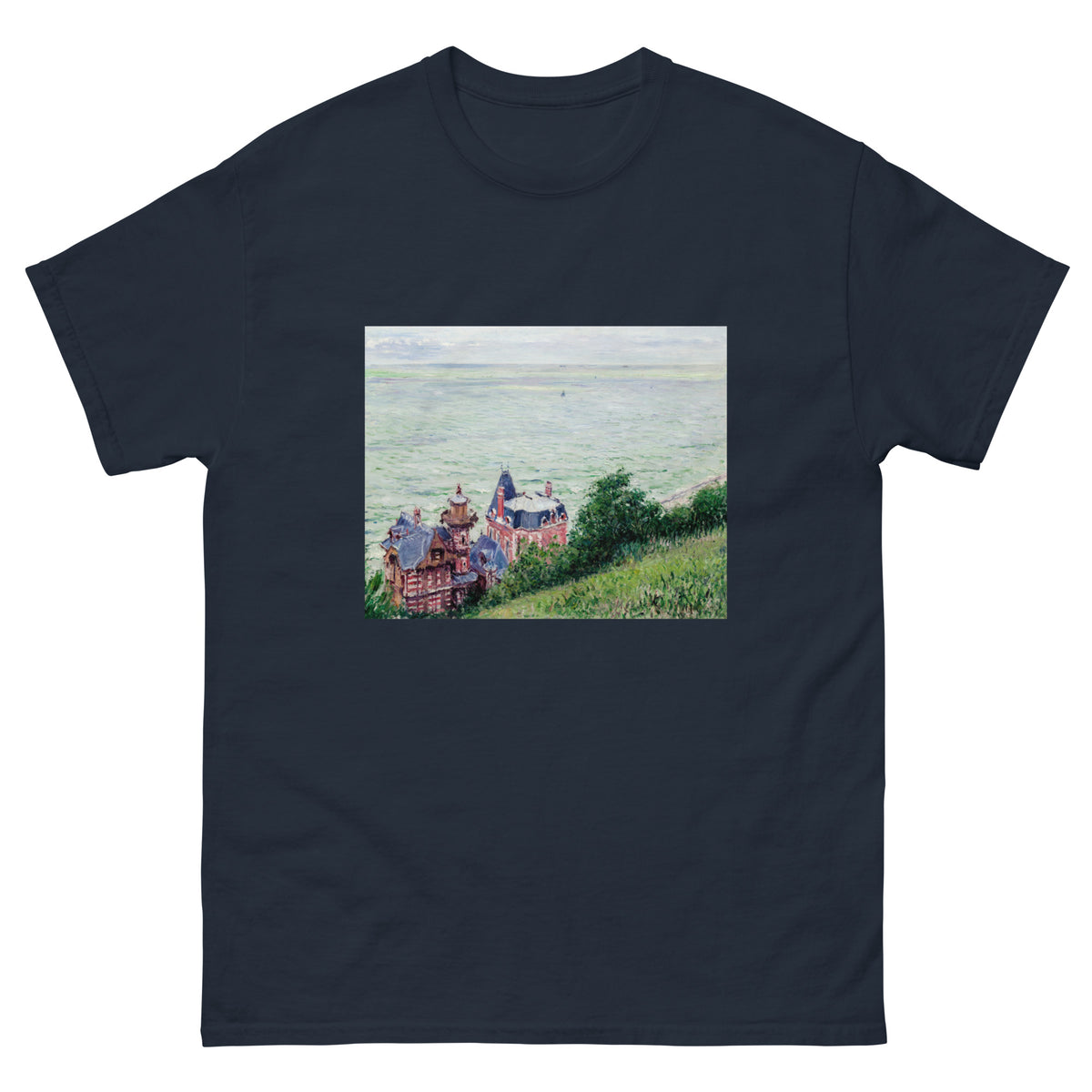 Navy T-shirt Villas At Trouville Painting In High Resolution Essential