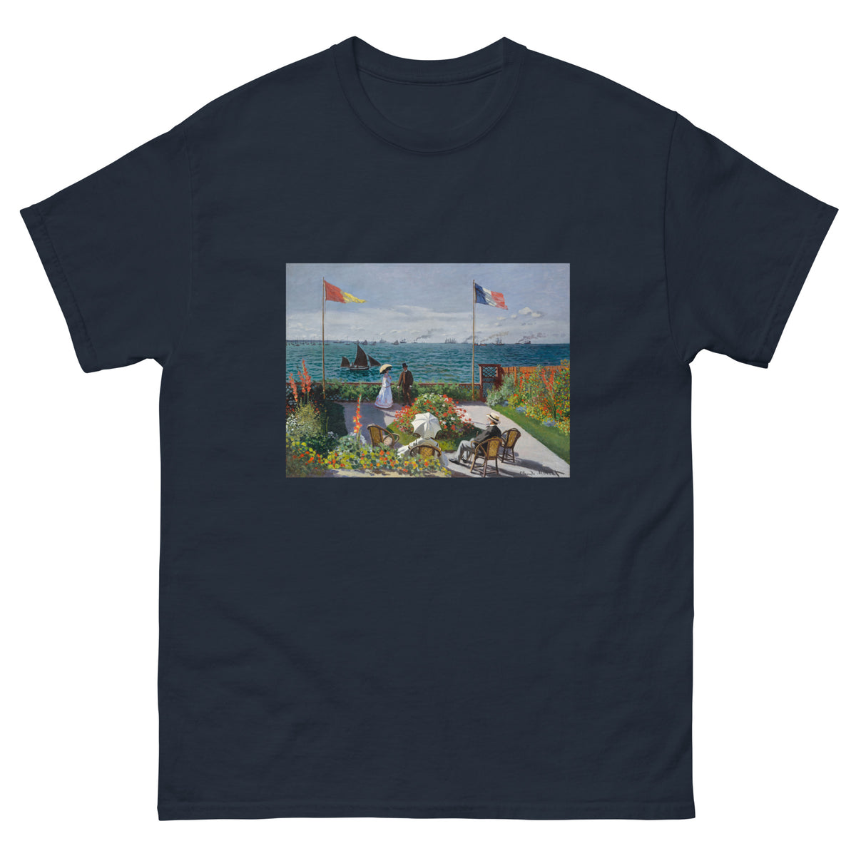 Navy T-shirt Garden At Sainte-Adresse Essential