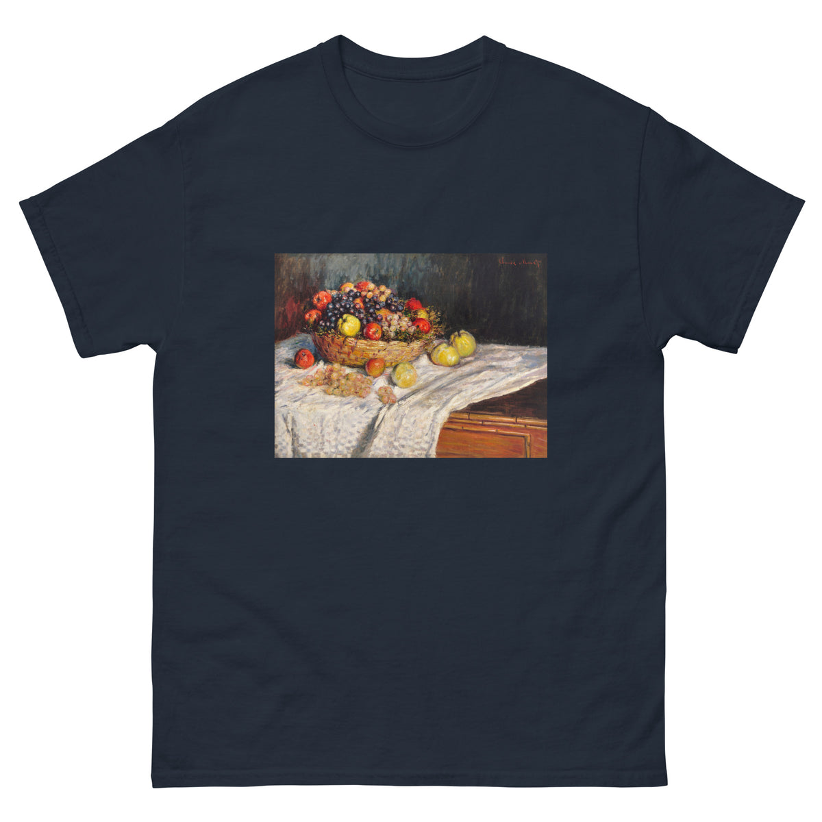 Navy T-shirt Apples And Grapes Essential