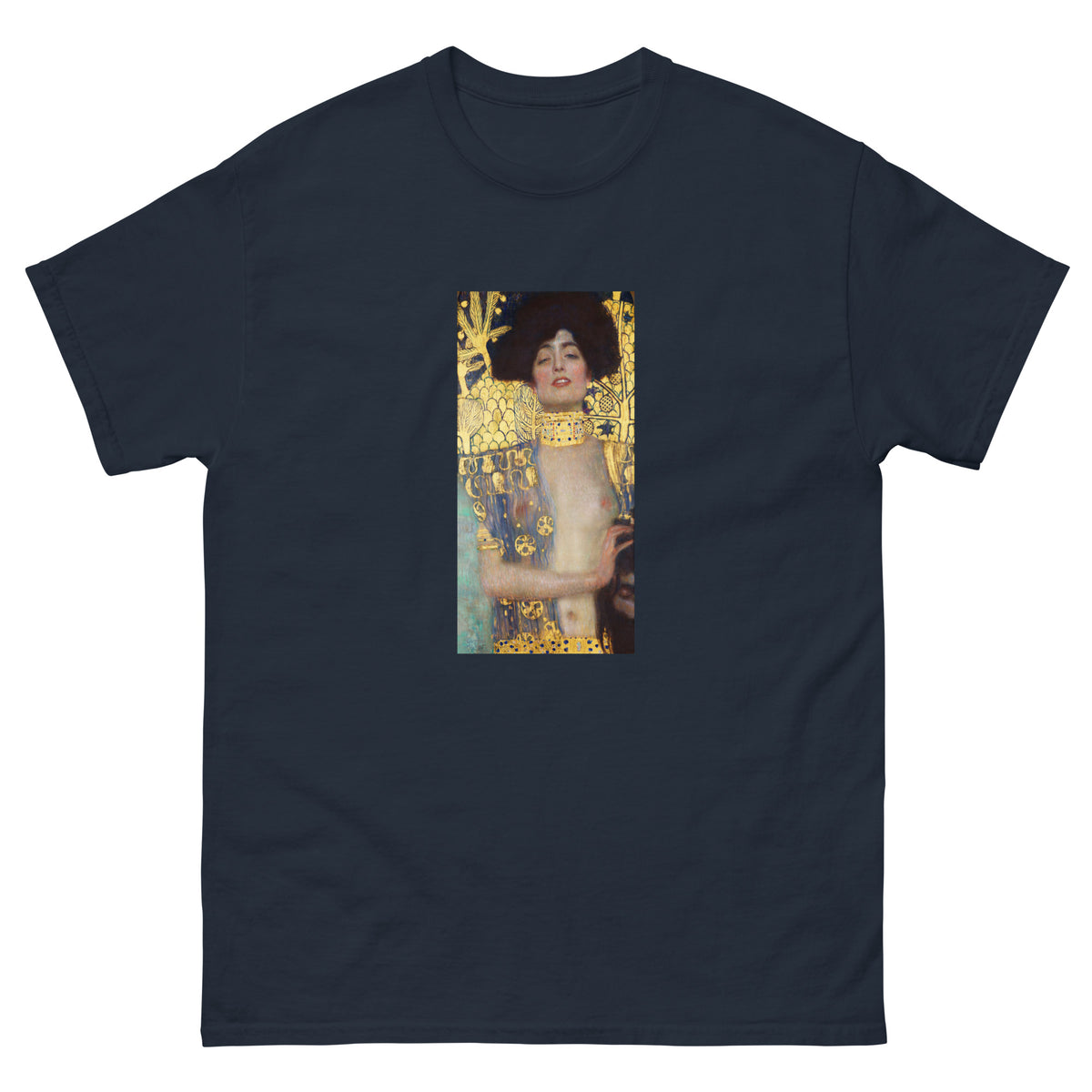 Navy T-shirt Gustav Klimt Judith And The Head Of Holofernes Famous Painting Essential