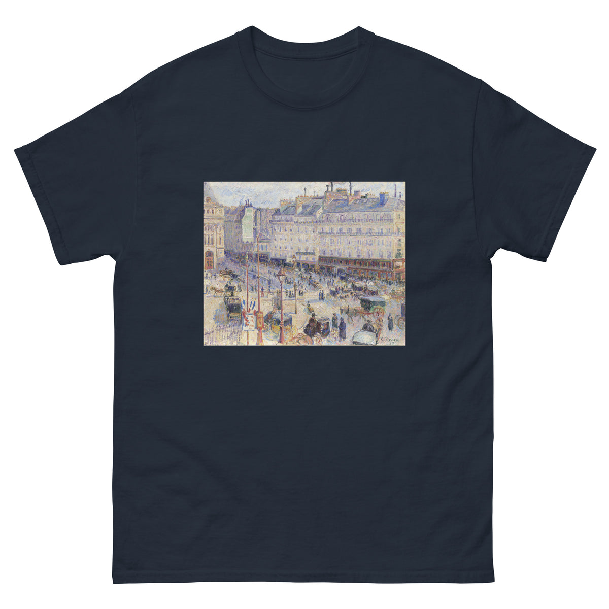 Navy T-shirt The Place Du Havre Paris Essential