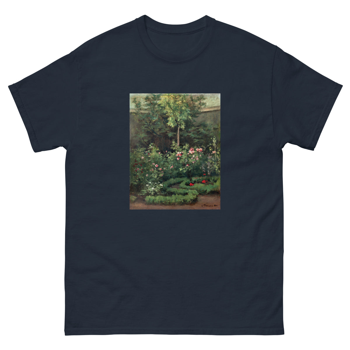 Navy T-shirt A Rose Garden Essential