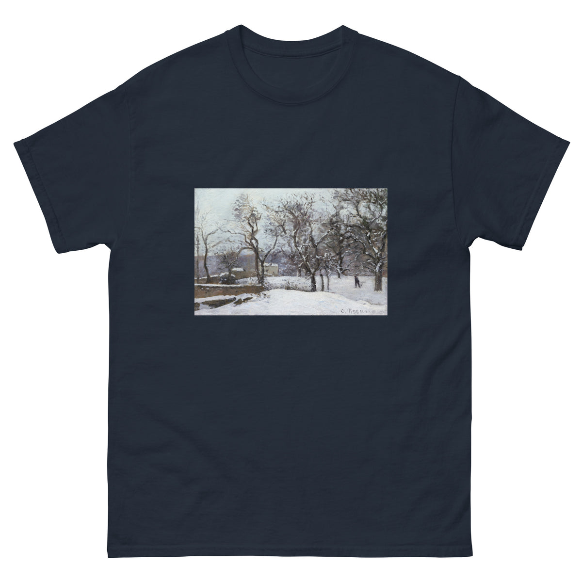 Navy T-shirt Snow At Louveciennes Essential