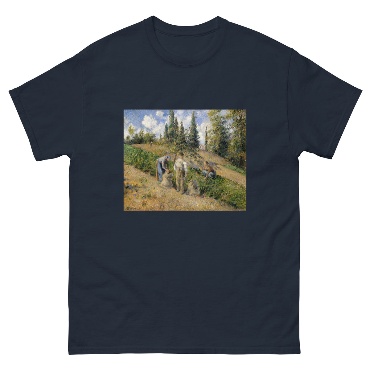 Navy T-shirt The Harvest Pontoise Essential