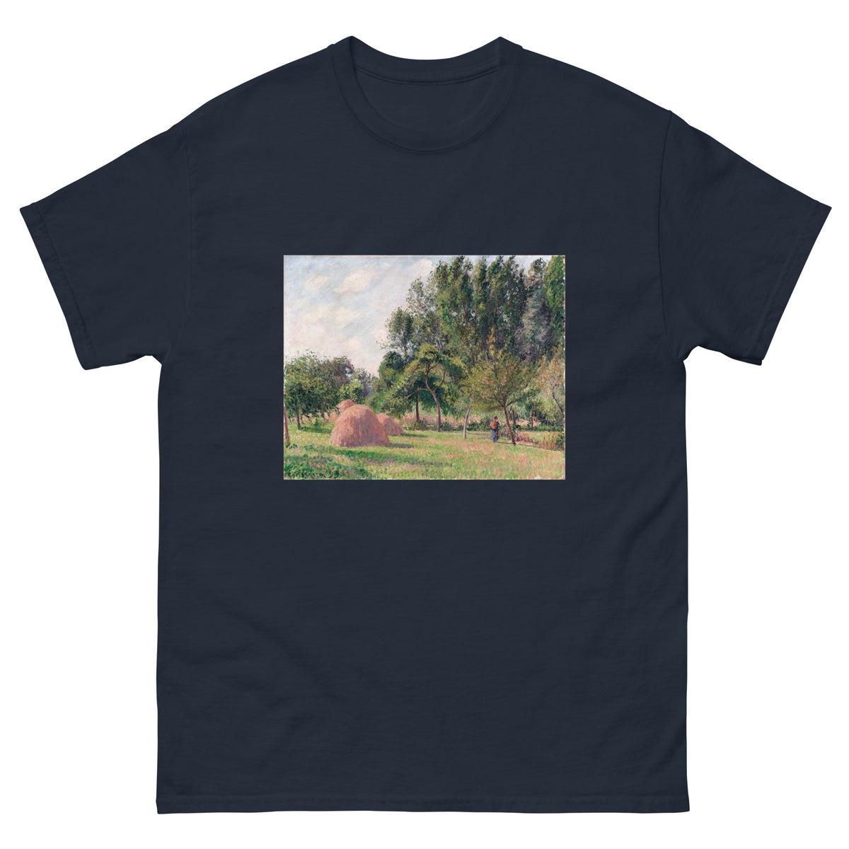 Navy T-shirt Haystacks Morning Eragny Essential