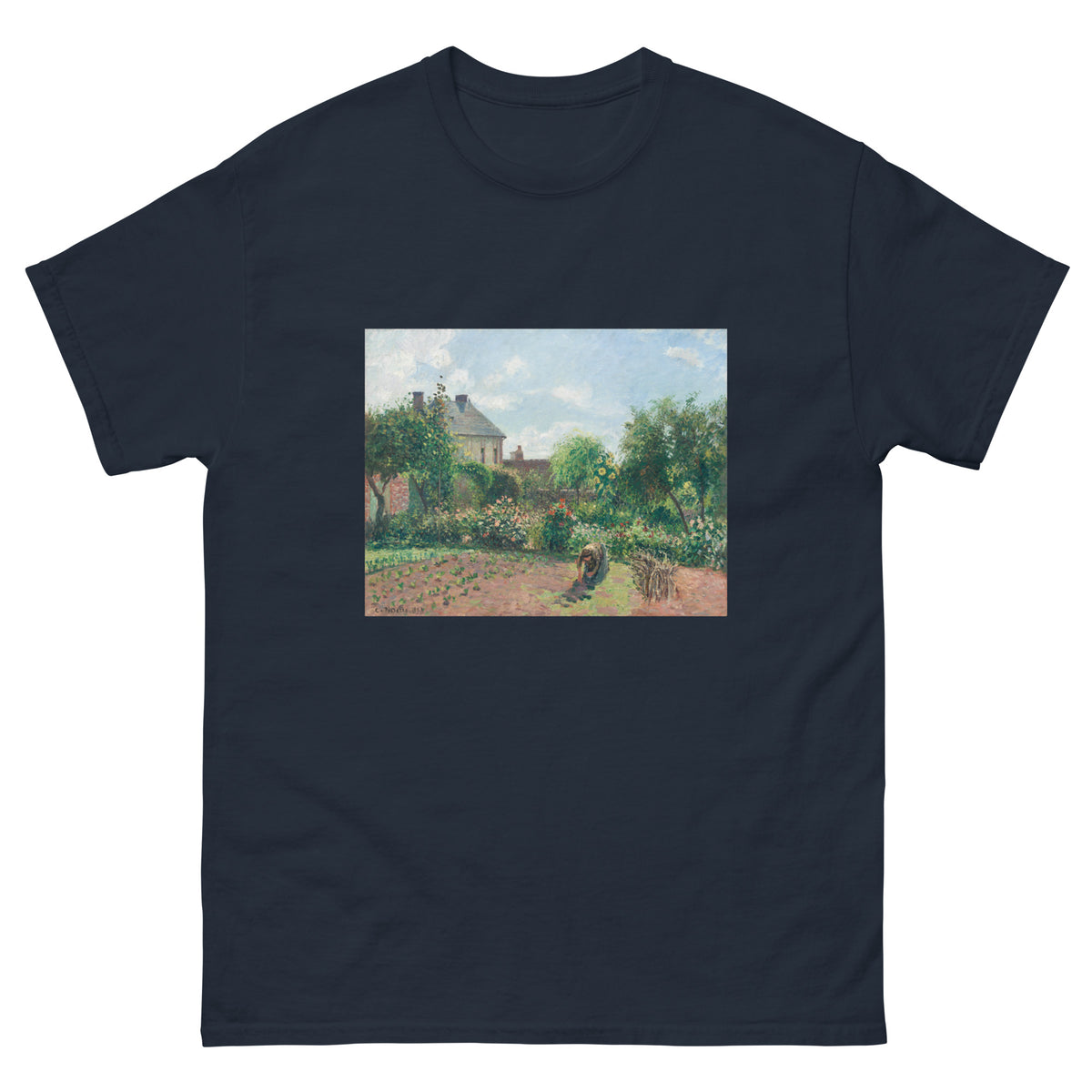 Navy T-shirt The Artist Garden At Eragny Essential