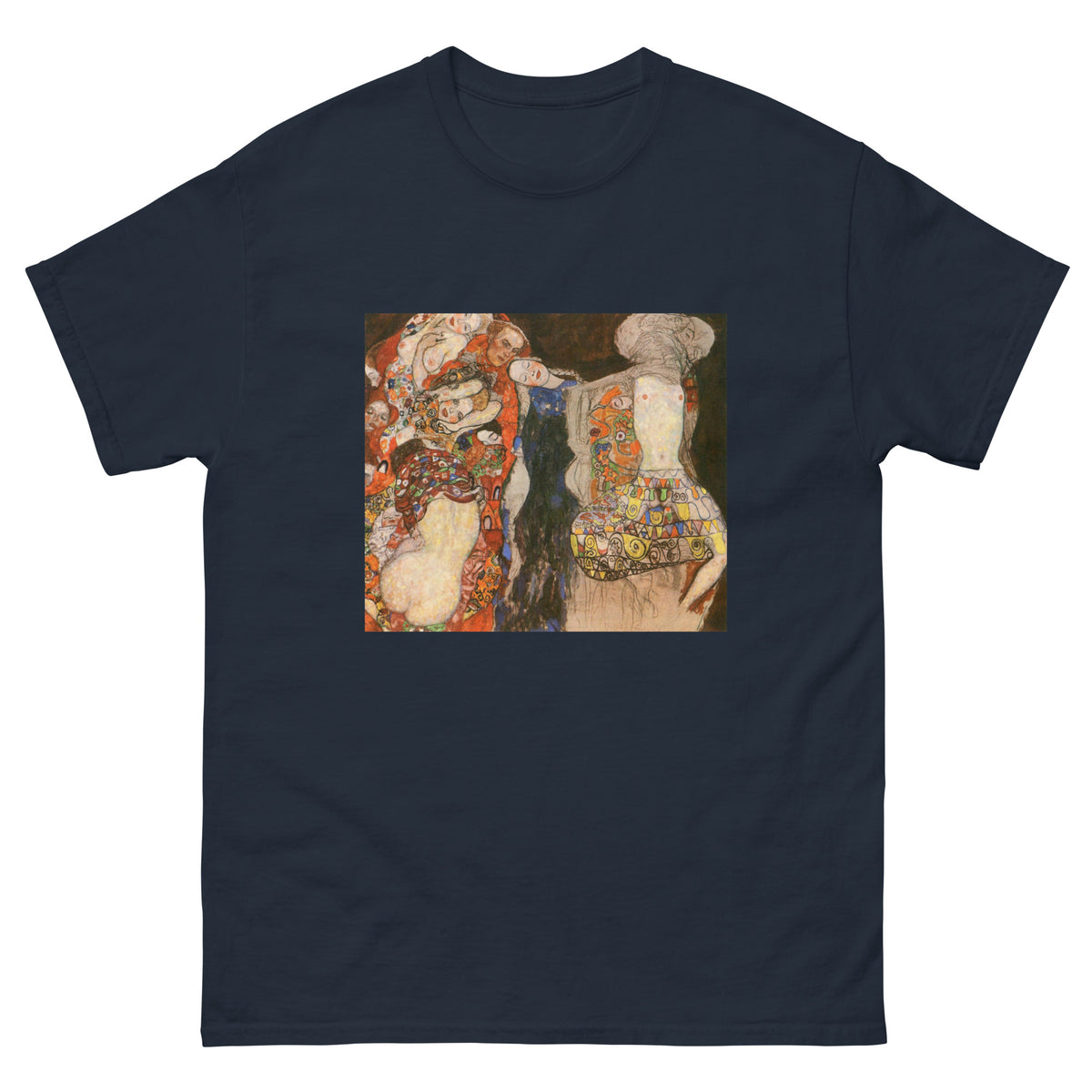 Navy T-shirt Gustav Klimt The Bride Famous Painting Essential