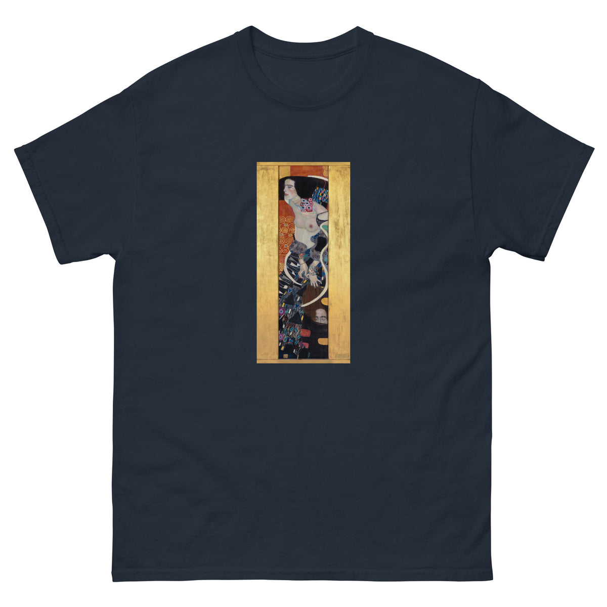 Navy T-shirt Gustav Klimt Judith II Famous Painting Essential