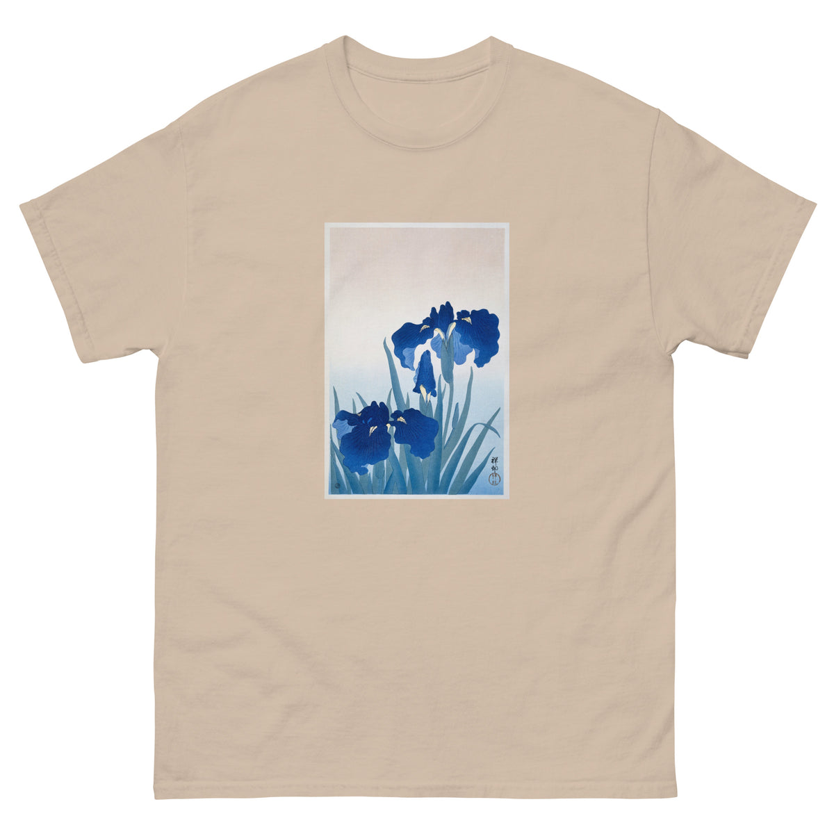 Sand T-shirt Iris Flowers - Ohara Koson 1925 Essential