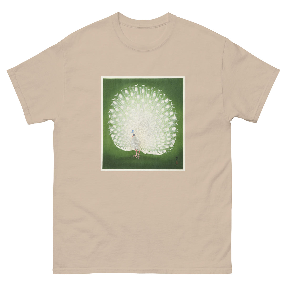 Sand T-shirt Peacock - Ohara Koson 1925 Essential
