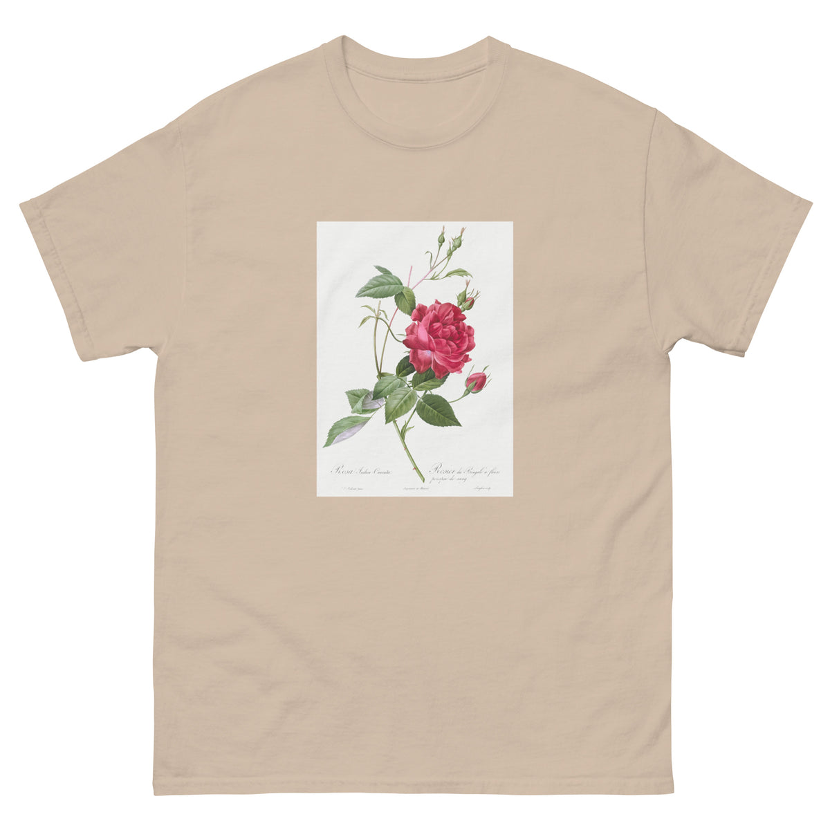 Sand T-shirt Blood-Red Bengal Rose Rosa Indica Cruneta Essential