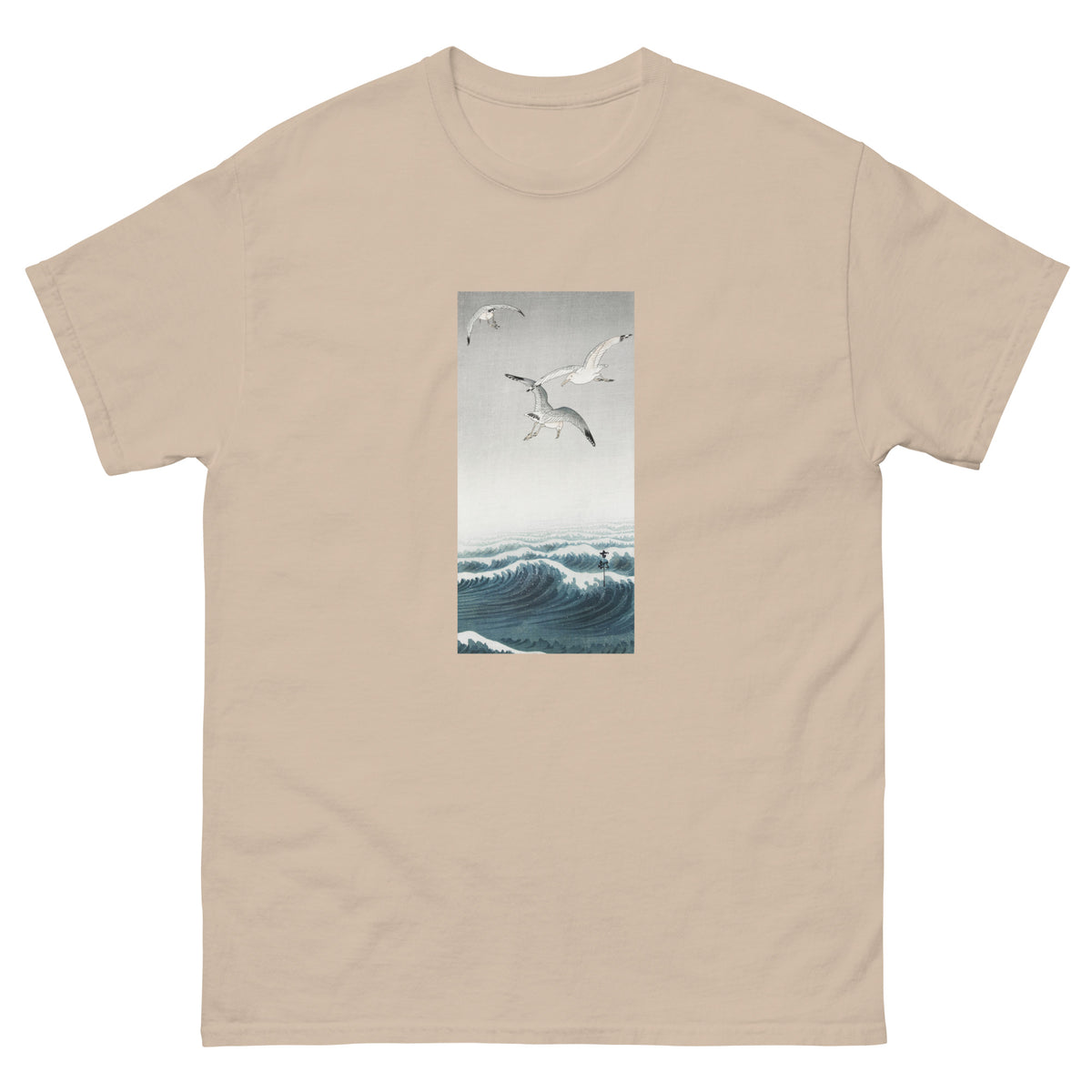 Sand T-shirt Three Seagulls - Ohara Koson 1900 Essential