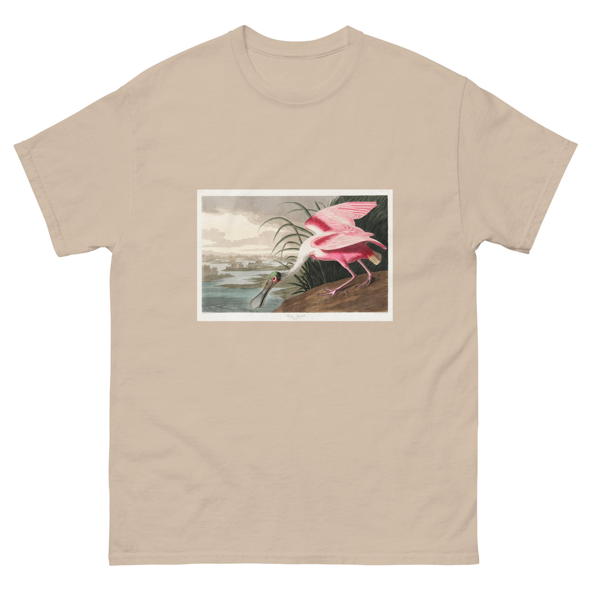Sand T-shirt Roseate Spoonbill Essential