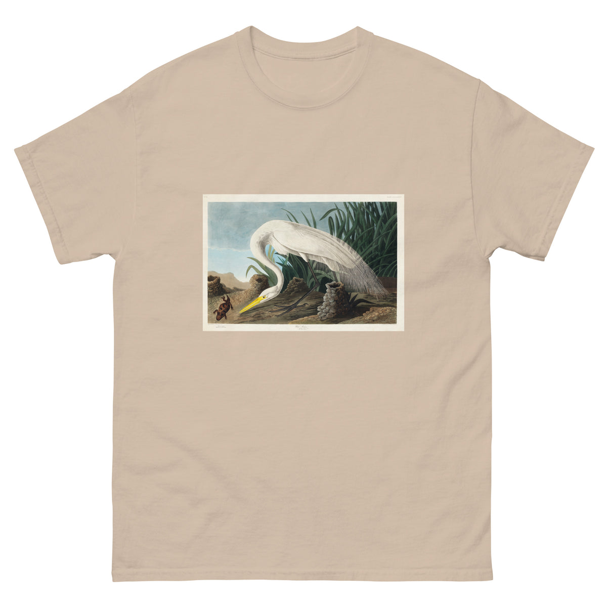 Sand T-shirt White Heron Essential