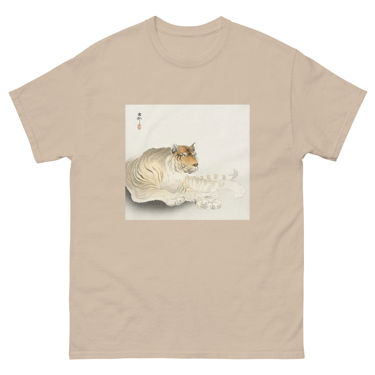 Sand T-shirt Tiger - Ohara Koson 1900 Essential