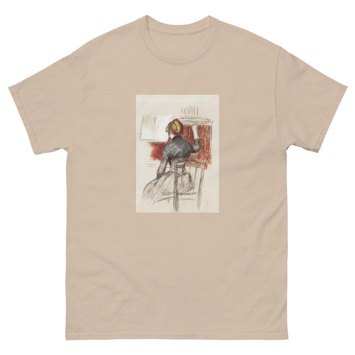 Sand T-shirt Woman At A Piano Essential