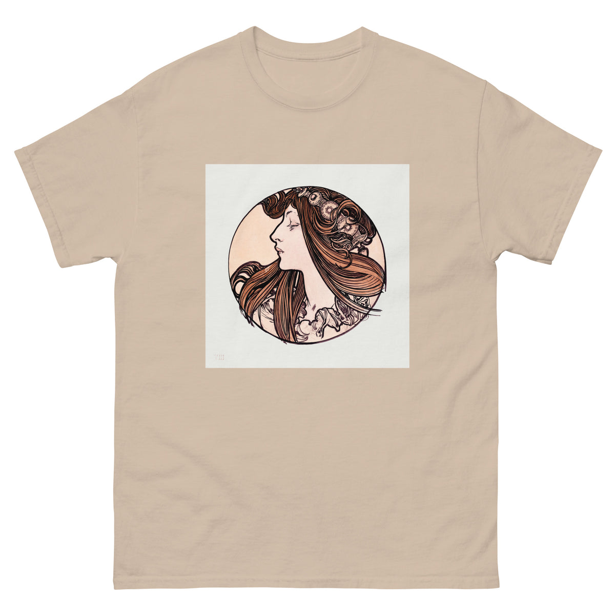 Sand T-shirt Stained Glass Fouquet Mucha III Essential