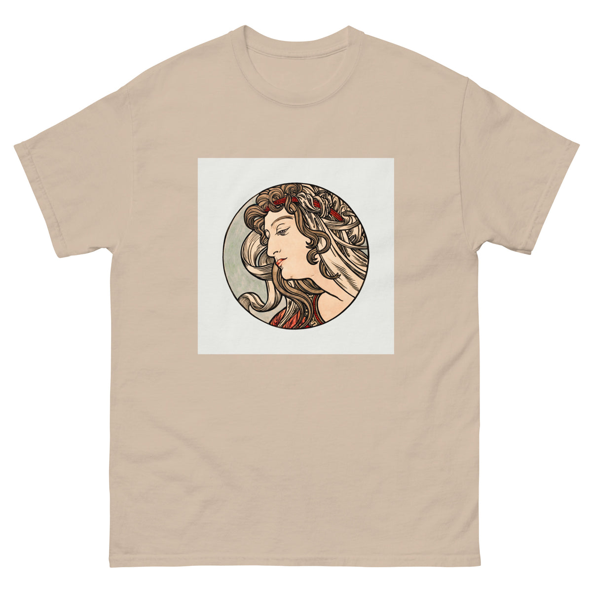 Sand T-shirt Stained Glass Fouquet Mucha V Essential