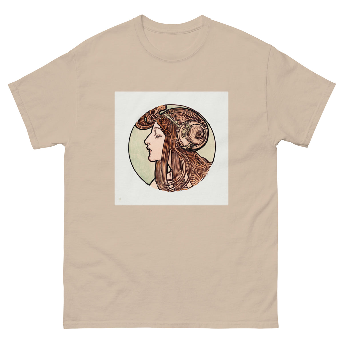 Sand T-shirt Stained Glass Fouquet Mucha VII Essential
