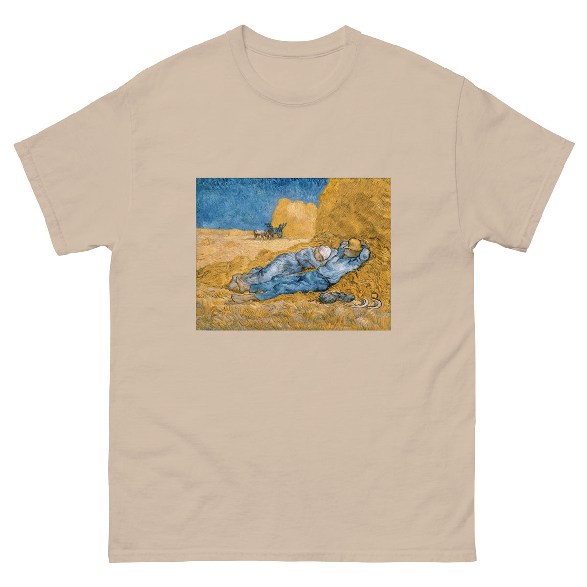 Sand T-shirt Vincent Van Gogh S The Siesta Famous Painting Essential