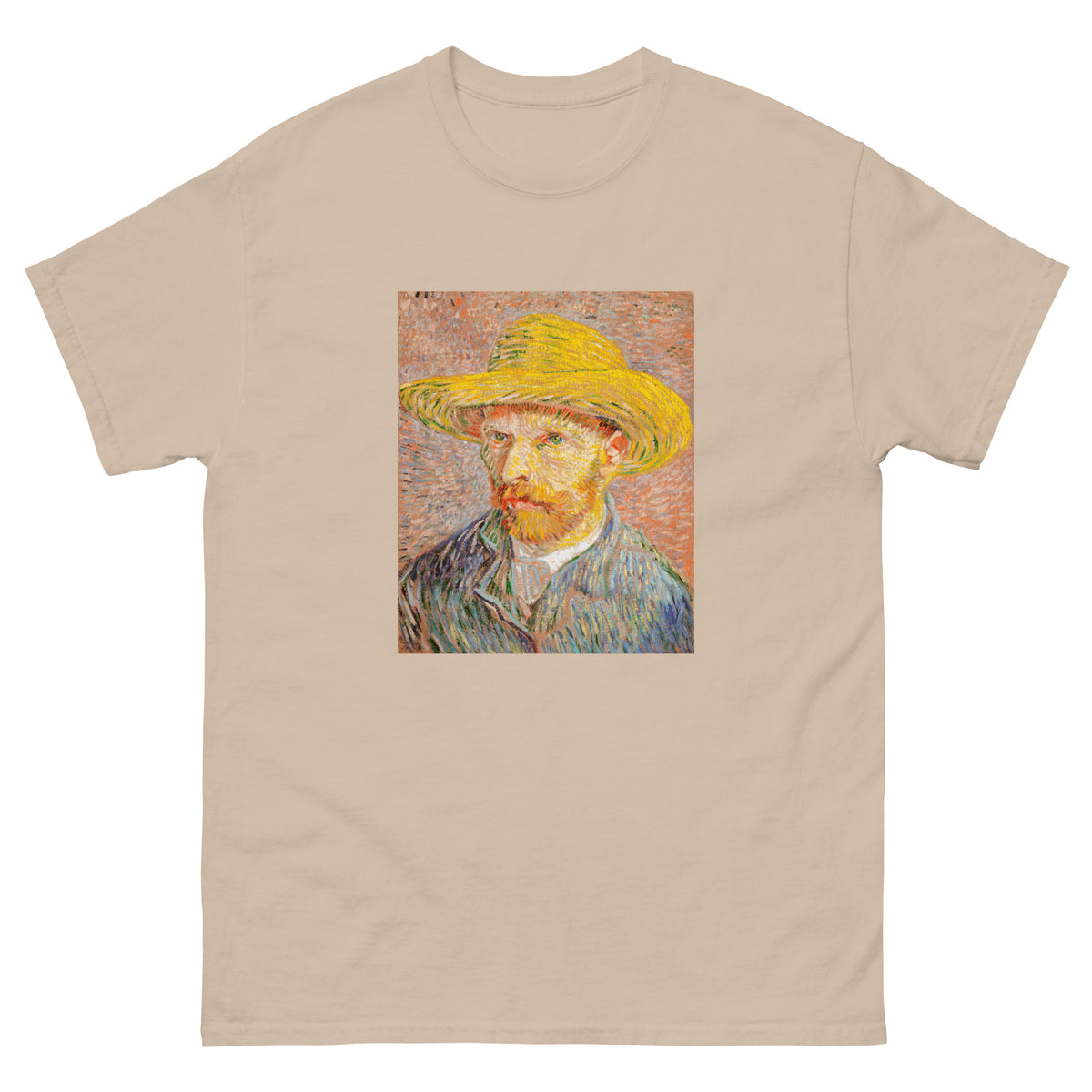 Sand T-shirt Self-Portrait With A Straw Hat Essential