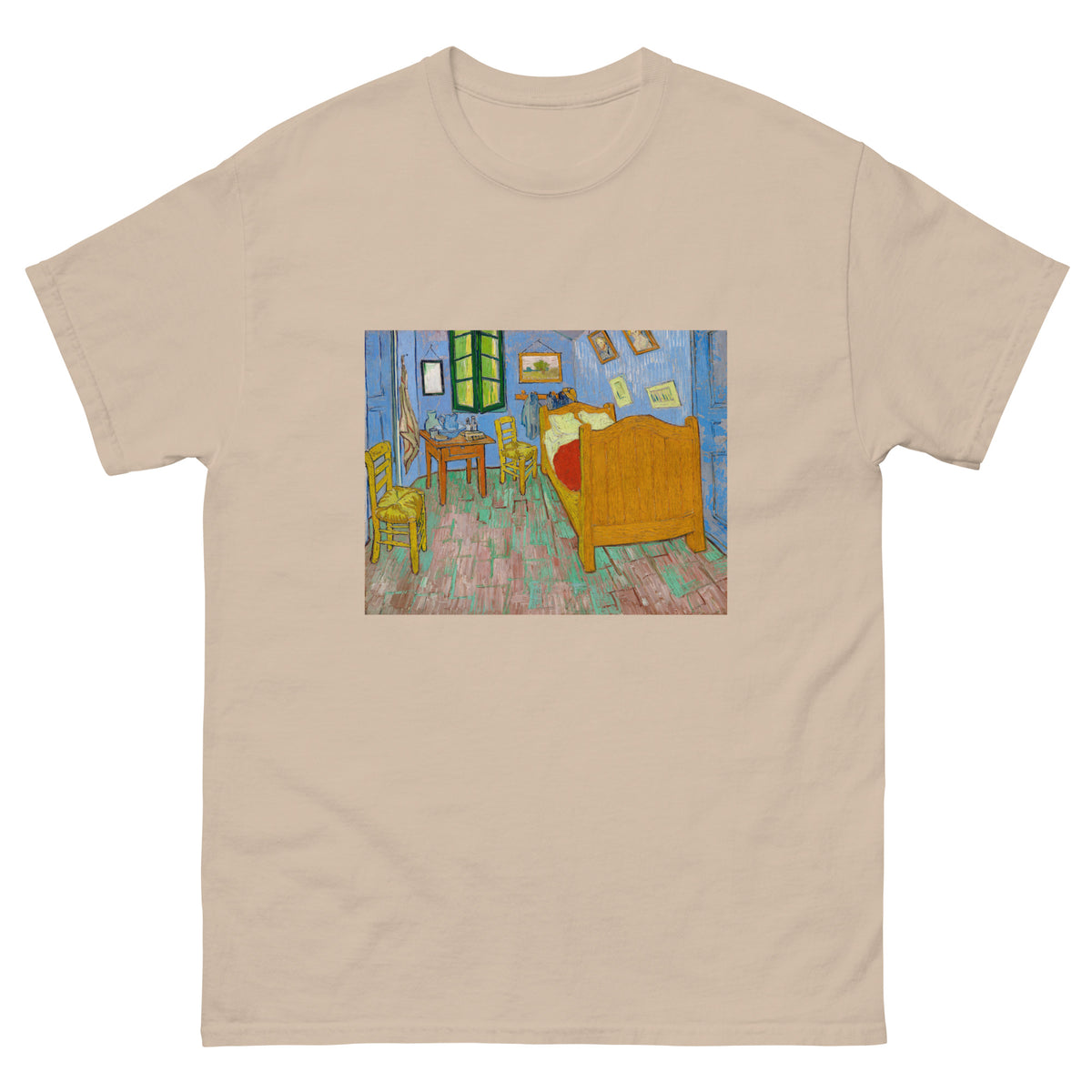 Sand T-shirt Vincent Van Gogh S The Bedroom Famous Painting Essential