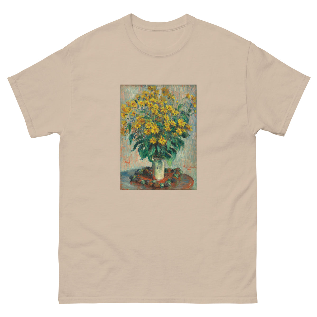 Sand T-shirt Jerusalem Artichoke Flowers Essential