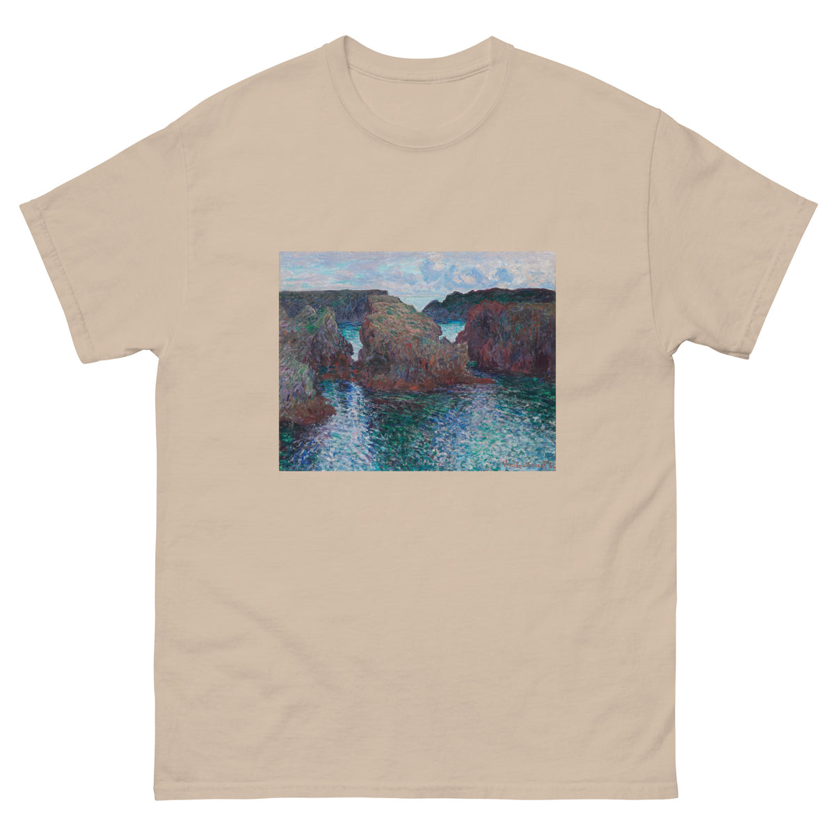 Sand T-shirt Rocks At Port-Goulphar Belle- Icirc Le Essential