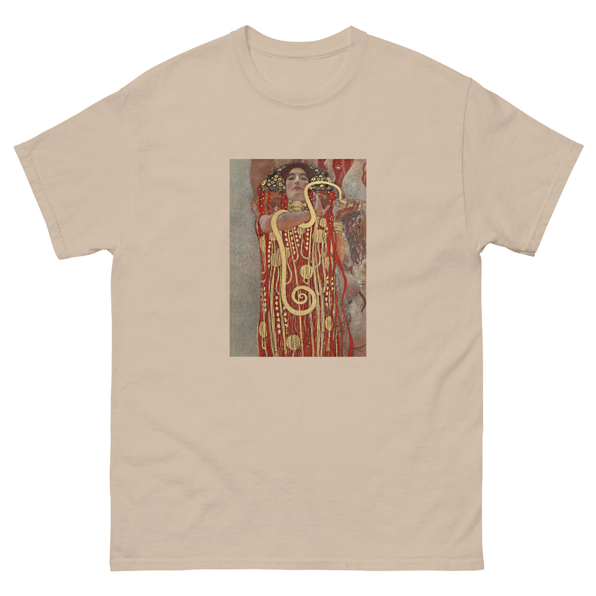 Sand T-shirt Gustav Klimt Hygieia Famous Painting Essential