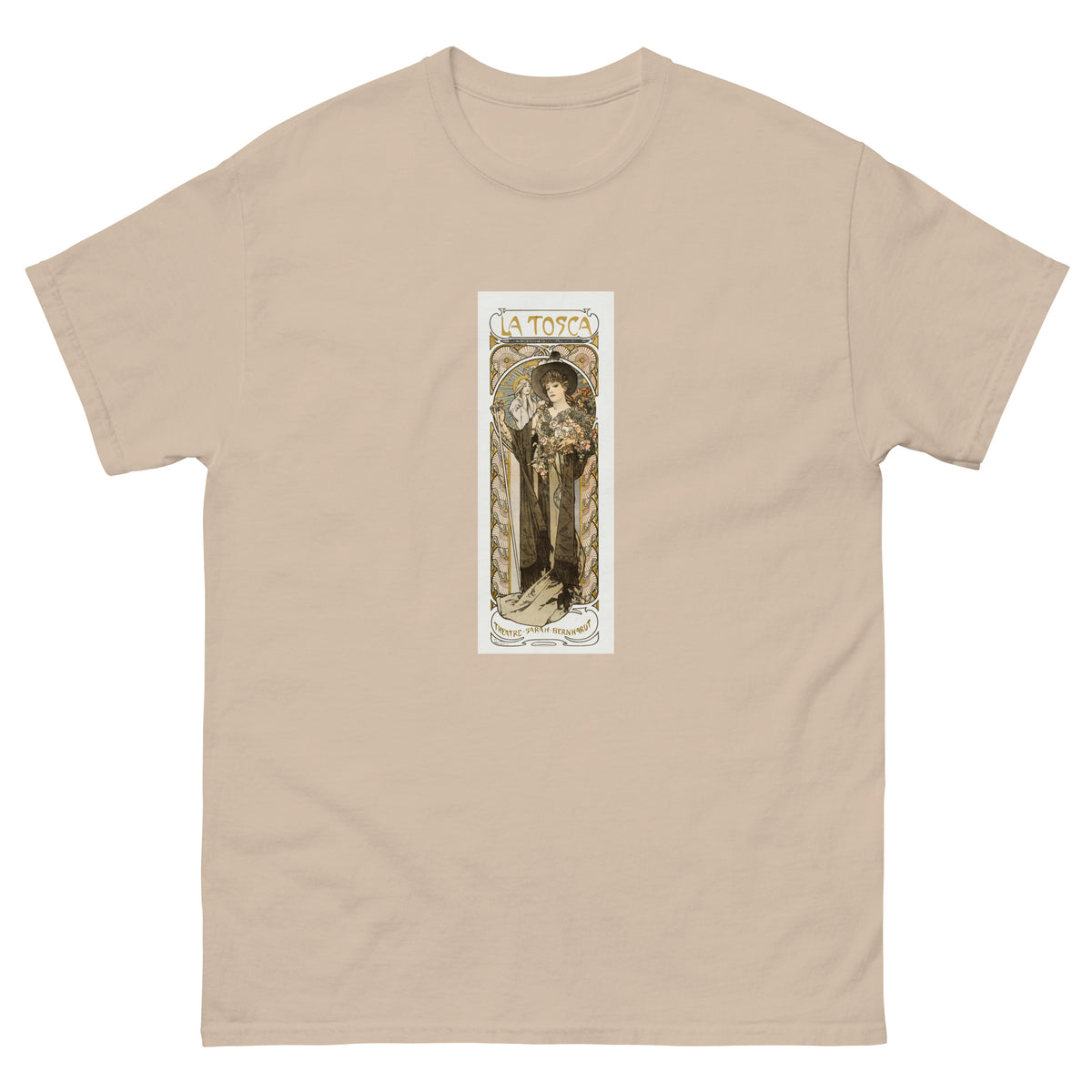 Sand T-shirt La Tosca Sarah Bernhardt - Alphonse Maria Mucha 1869 Essential