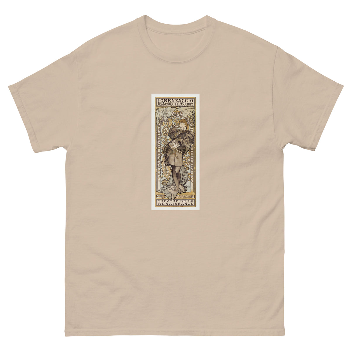 Sand T-shirt Lorenzaccio Piece En V Actes D Alfred De Musset Adaptation De M Armand D Artois Theatre De La Renaissance - Alphonse Maria Mucha 1869 Essential