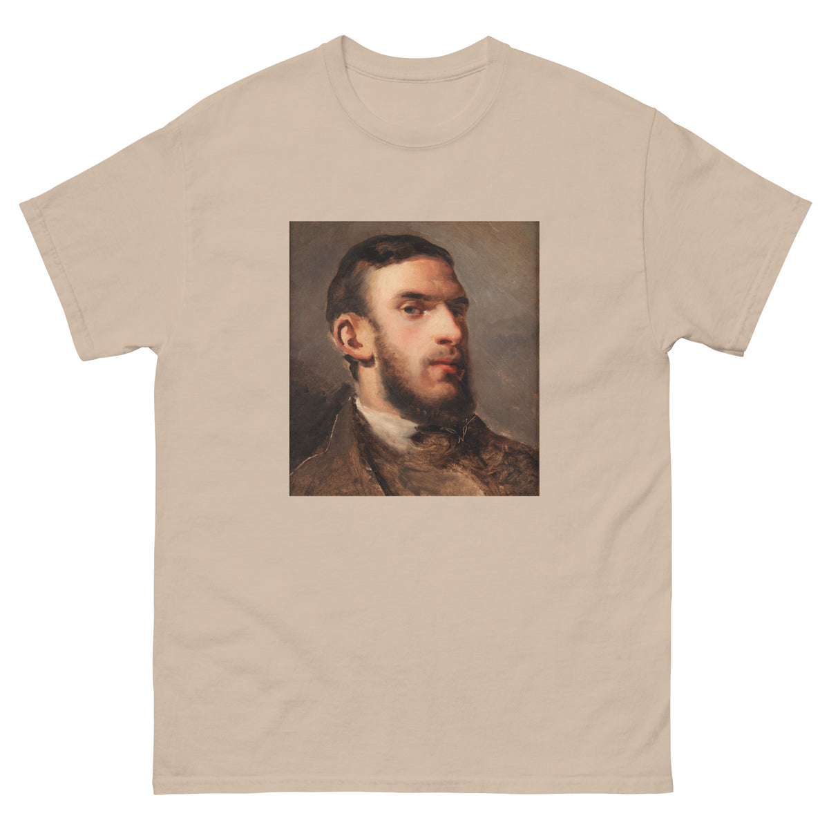 Sand T-shirt Self-Portrait Painting In High Resolution Essential