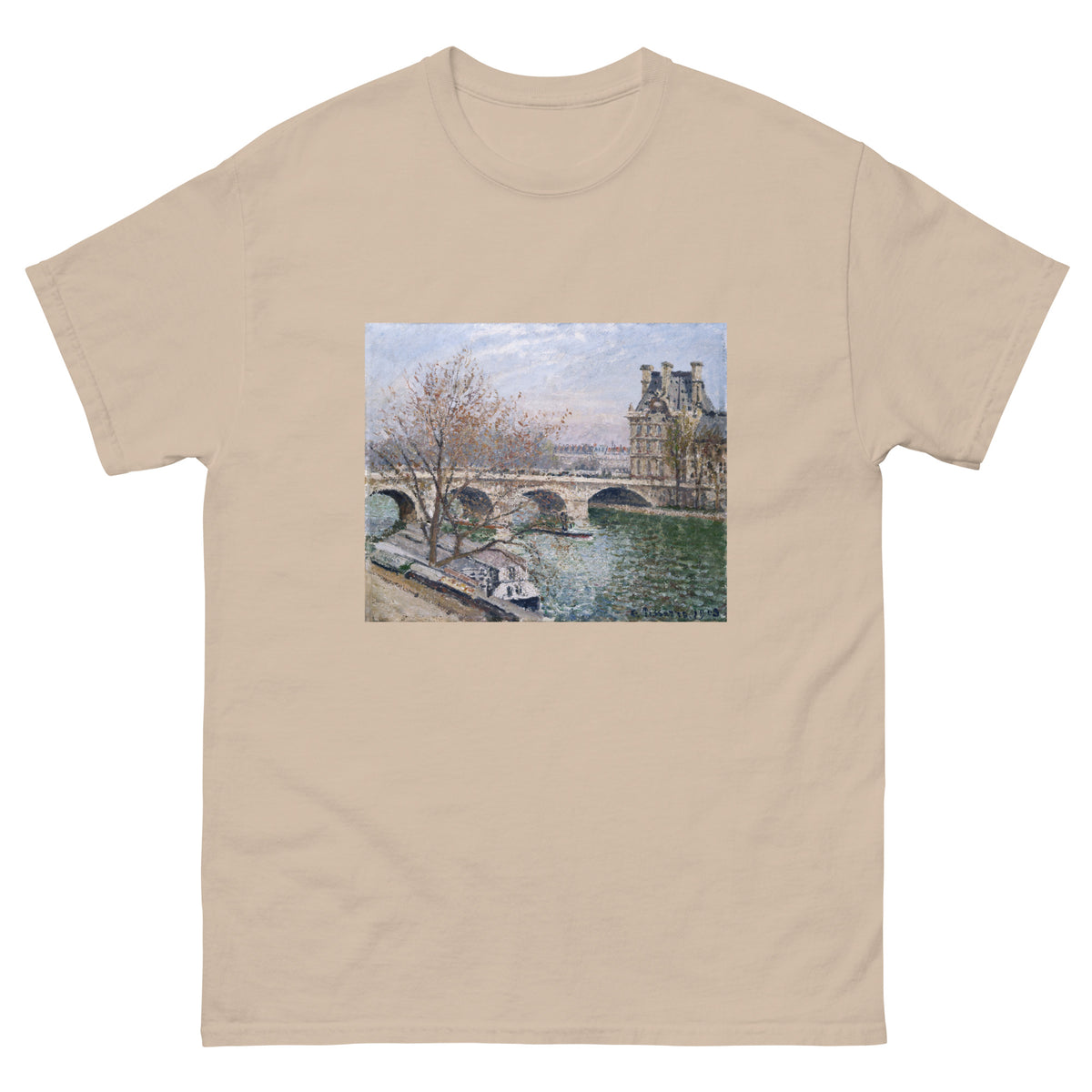 Sand T-shirt The Pont Royal And The Pavillon De Flore Essential