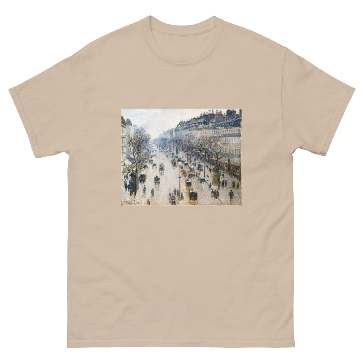 Sand T-shirt The Boulevard Montmartre On A Winter Morning Essential