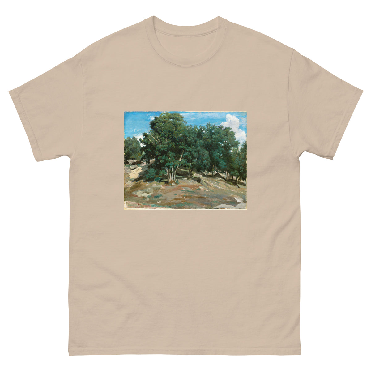 Sand T-shirt Fontainebleau Oak Trees At Bas-Breau 1832 Or 1833 Essential