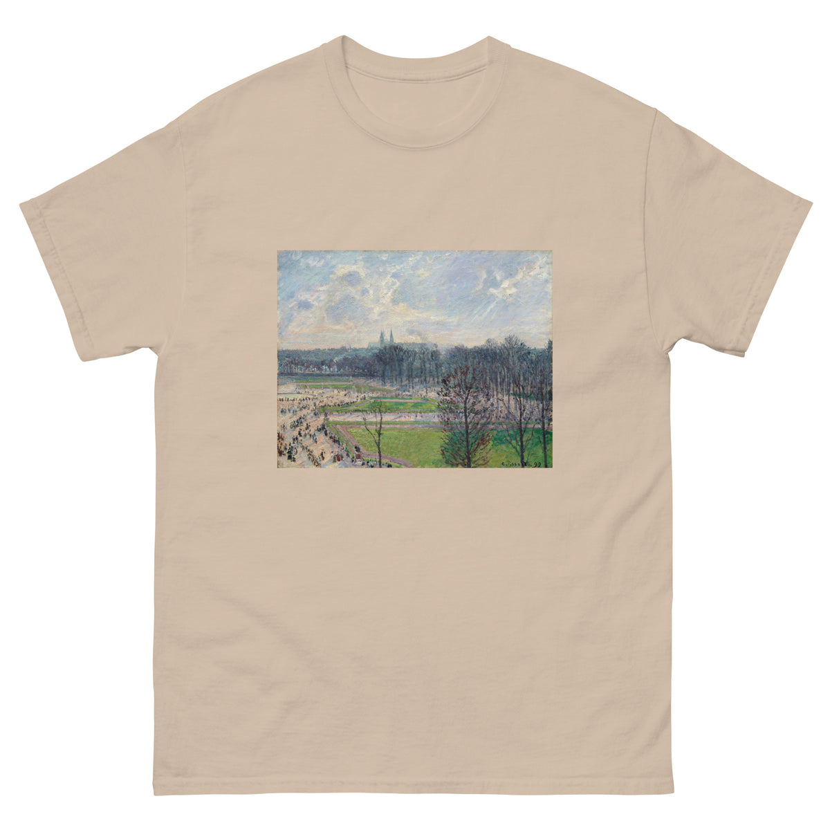 Sand T-shirt The Garden Of The Tuileries On A Winter Afternoon Essential