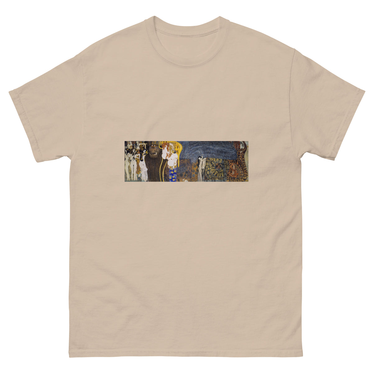 Sand T-shirt Gustav Klimt The Hostile Powers Famous Painting Essential